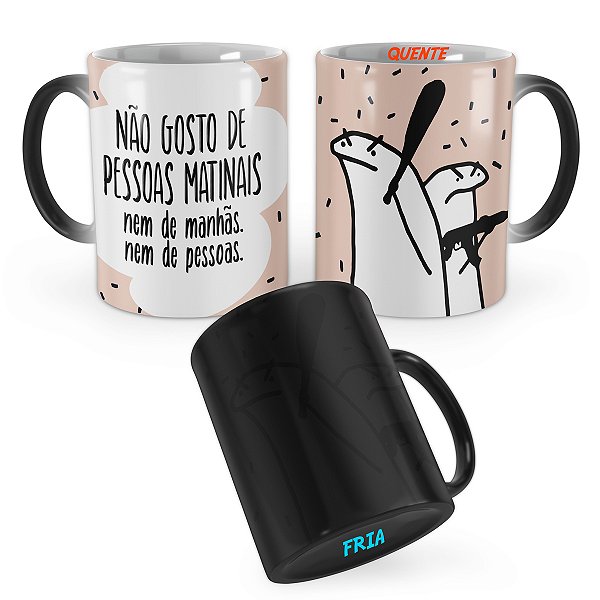 Caneca Mágica Flork Não Gosto de Pessoas Matinais