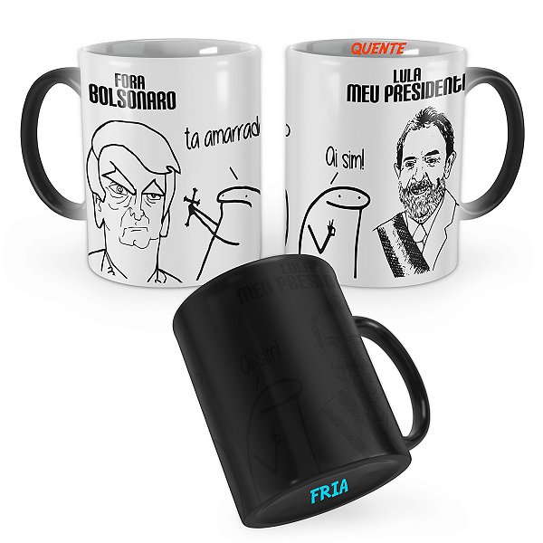 Caneca Mágica Flork Fora Bolsonaro
