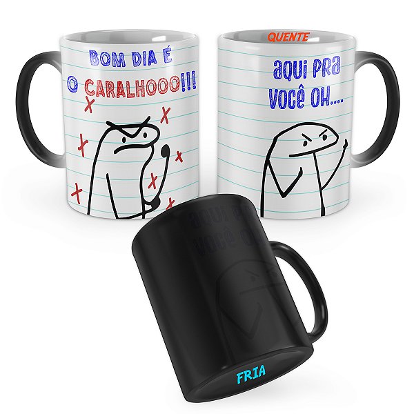 Caneca Mágica Flork Bom dia é o Caralho