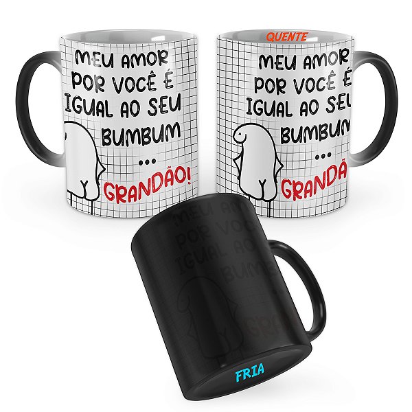 Caneca Mágica Flork Meu Amor Presente Namorada