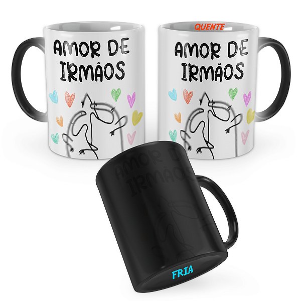 Caneca Mágica Flork Amor de Irmãos
