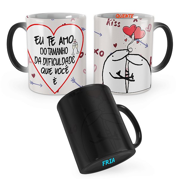 Caneca Mágica Flork Te Amo Do Tamanho da Dificuldade
