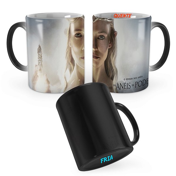 Caneca Mágica Os Anéis do Poder Série Galadriel