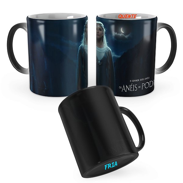 Caneca Mágica Os Anéis do Poder Galadriel Noite
