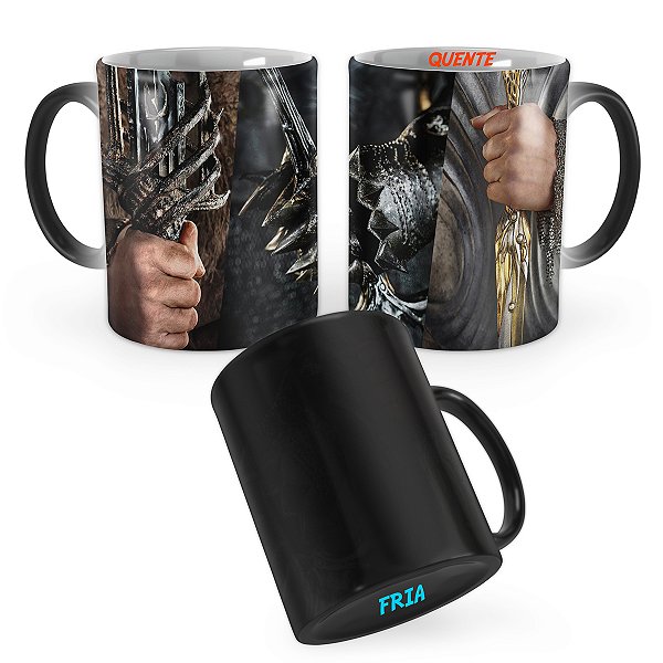 Caneca Mágica Os Anéis do Poder Poster Armas Mod 1