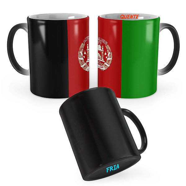 Caneca Mágica Bandeira Afeganistão País