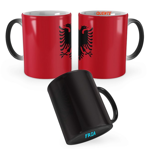 Caneca Mágica Bandeira Albânia País
