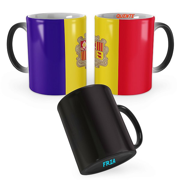 Caneca Mágica Bandeira Andorra País