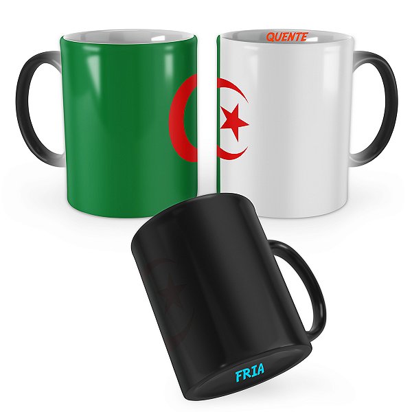 Caneca Mágica Bandeira Argélia País