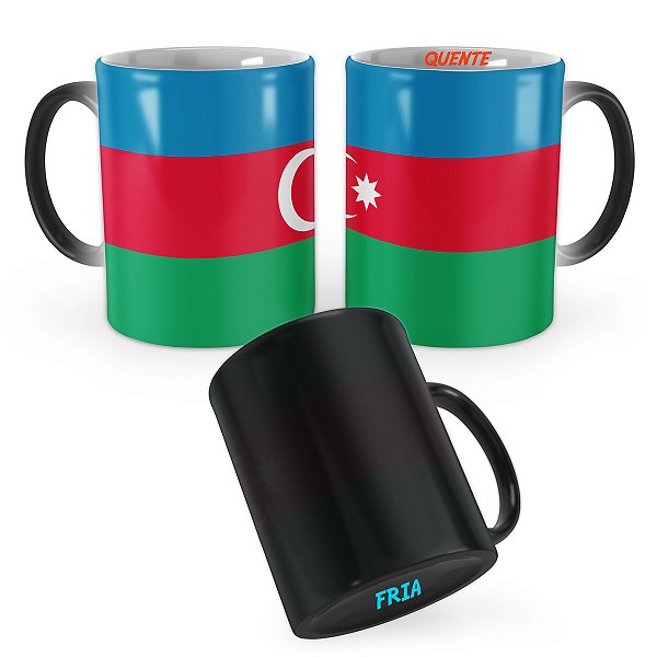 Caneca Mágica Bandeira Azerbaijão País