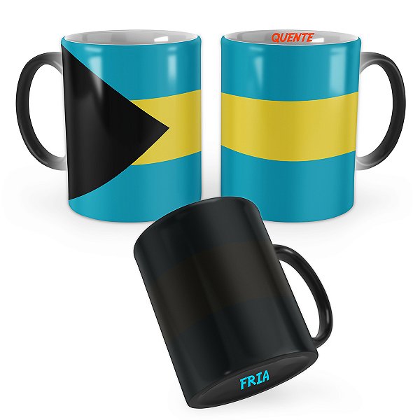 Caneca Mágica Bandeira Bahamas País