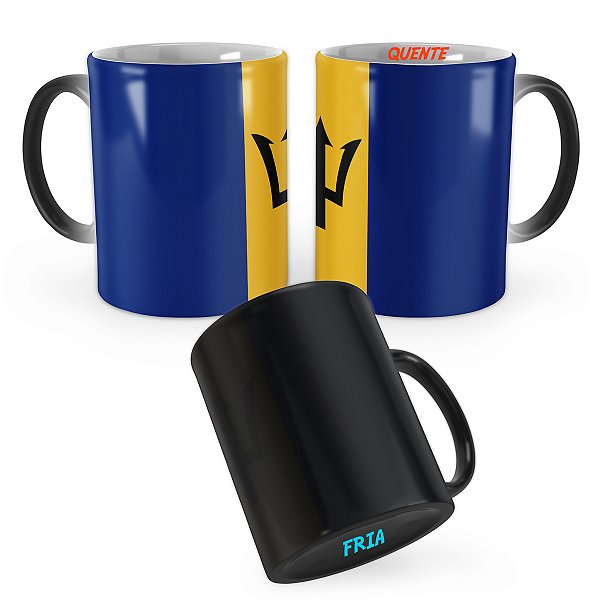 Caneca Mágica Bandeira Barbados País