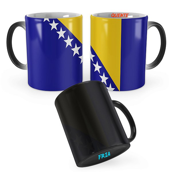 Caneca Mágica Bandeira Bósnia País
