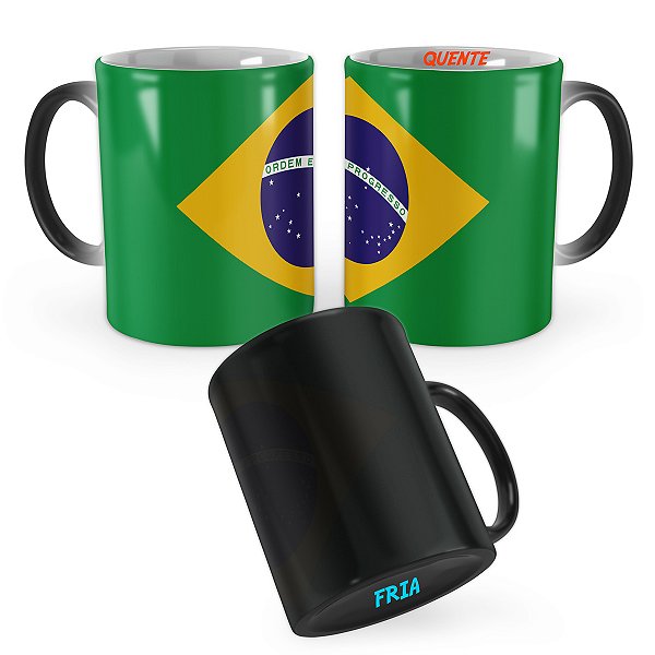 Caneca Mágica Bandeira Brasil País