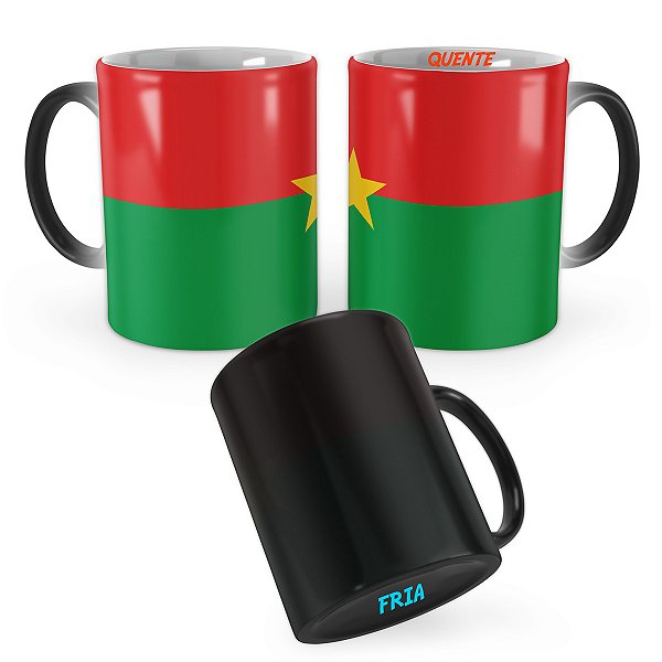 Caneca Mágica Bandeira Burquina País