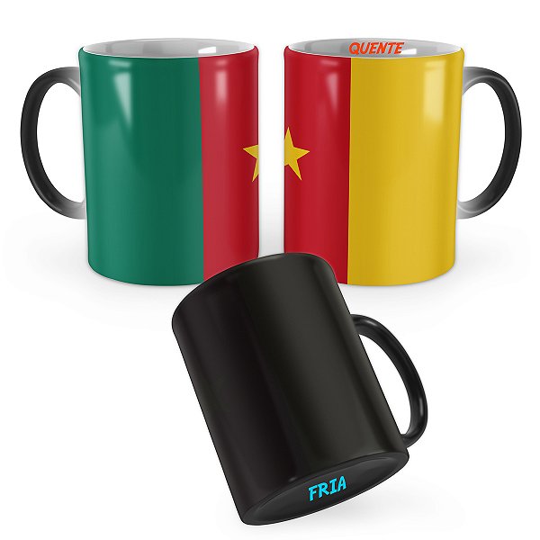 Caneca Mágica Bandeira Camarões País