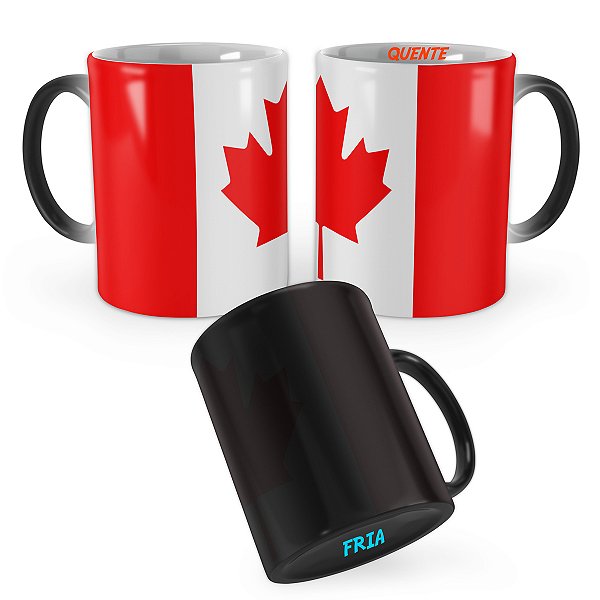 Caneca Mágica Bandeira Canadá País