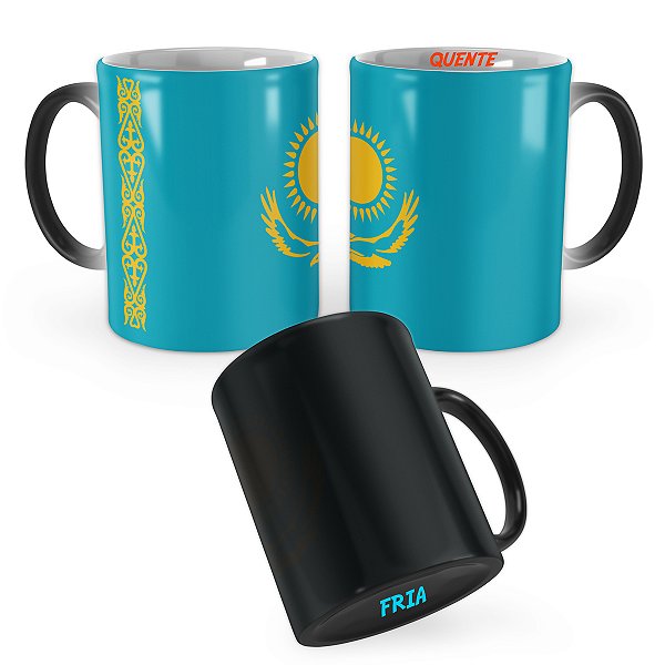 Caneca Mágica Bandeira Cazaquistão País