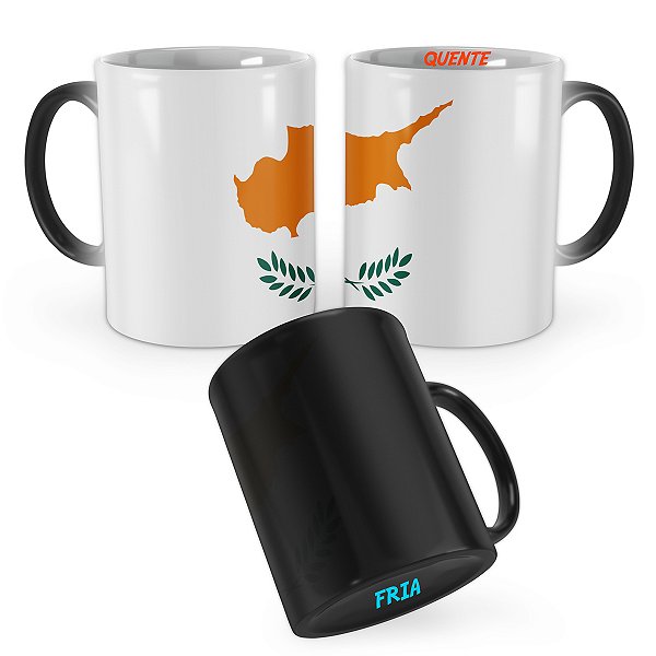Caneca Mágica Bandeira Chipre País