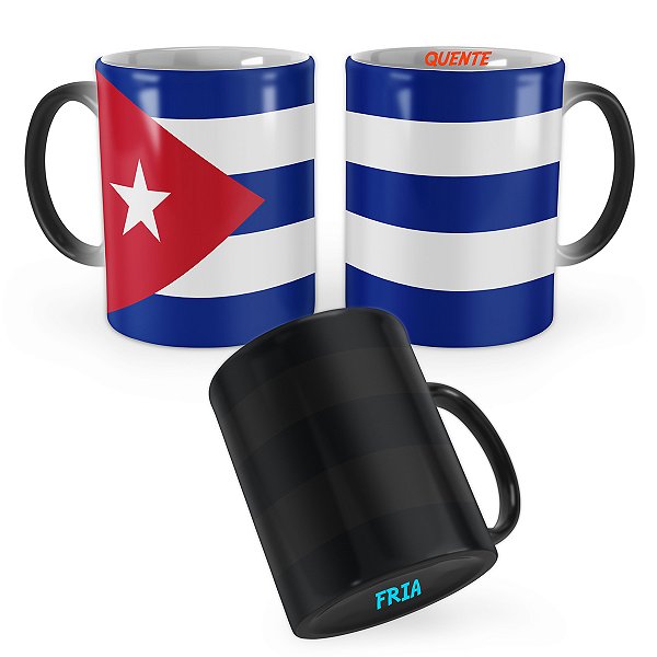 Caneca Mágica Bandeira Cuba País