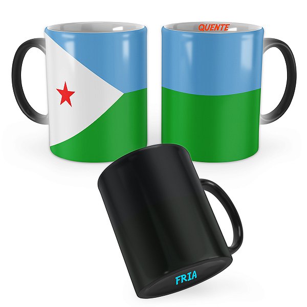 Caneca Mágica Bandeira Djibouti País