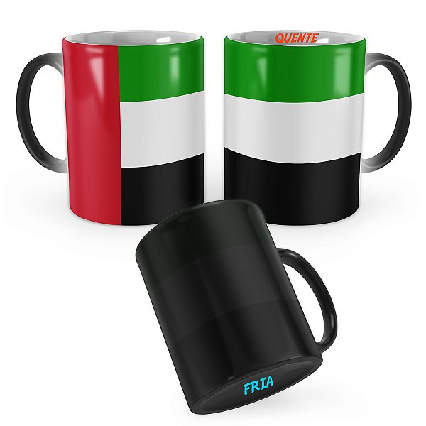 Caneca Mágica Bandeira Emirados Árabes Unidos País