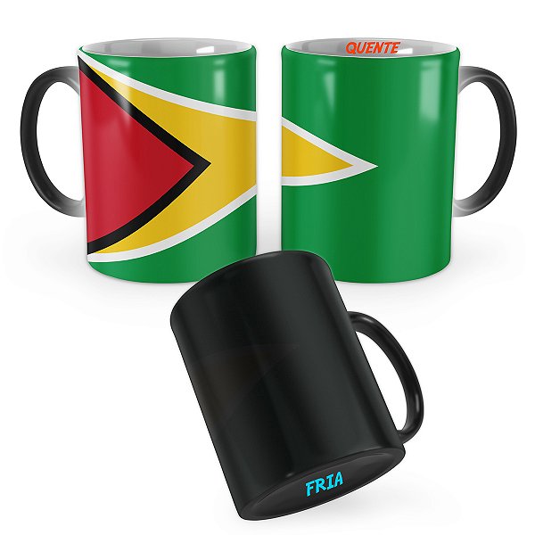 Caneca Mágica Bandeira Guiana País