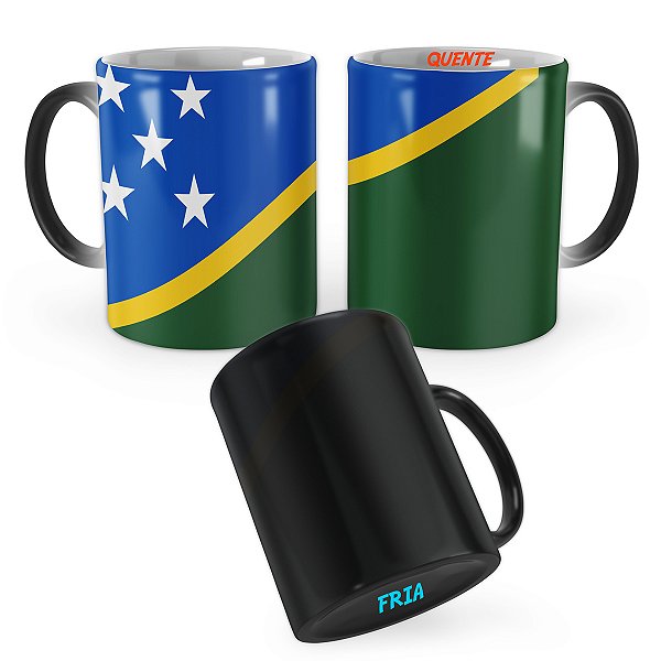 Caneca Mágica Bandeira Ilhas Salomão País