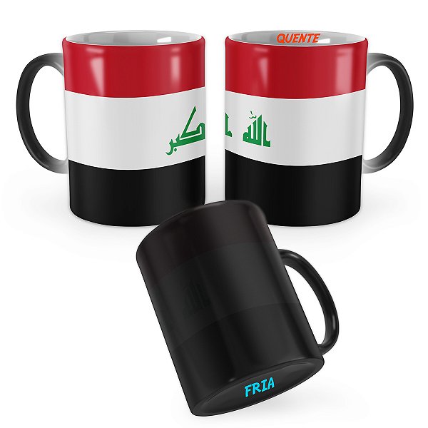 Caneca Mágica Bandeira Iraque País