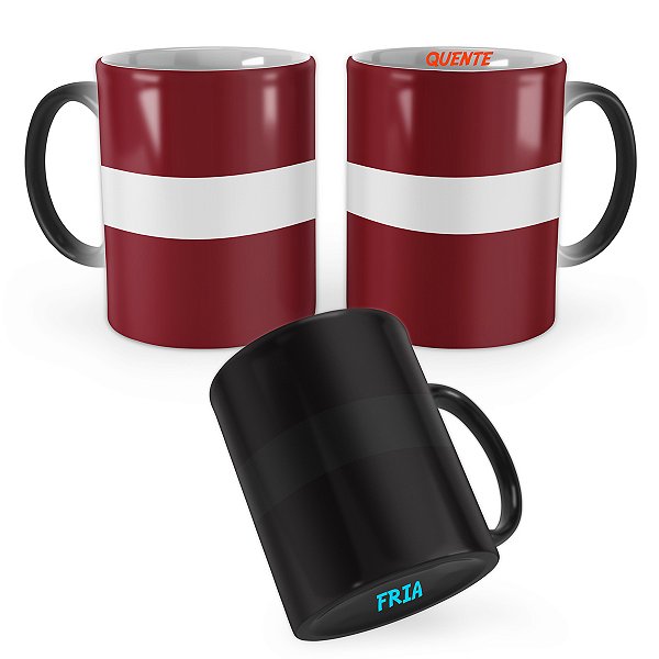 Caneca Mágica Bandeira Letônia País