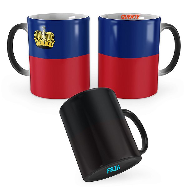 Caneca Mágica Bandeira Liechtenstein País
