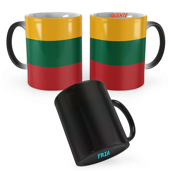 Caneca Mágica Bandeira Lituânia País