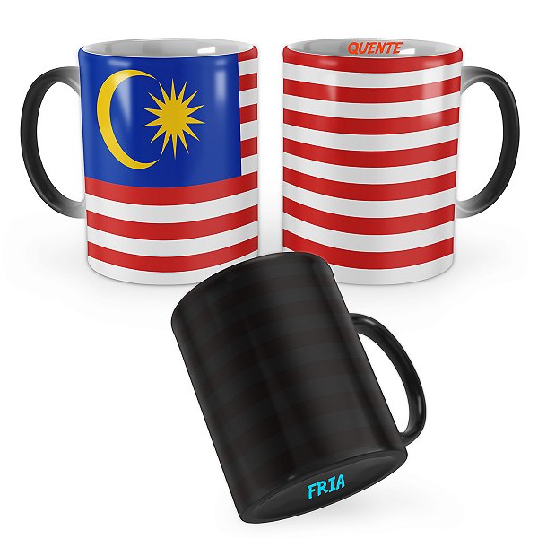 Caneca Mágica Bandeira Malásia País