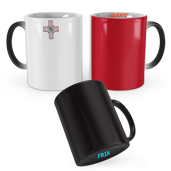 Caneca Mágica Bandeira Malta País