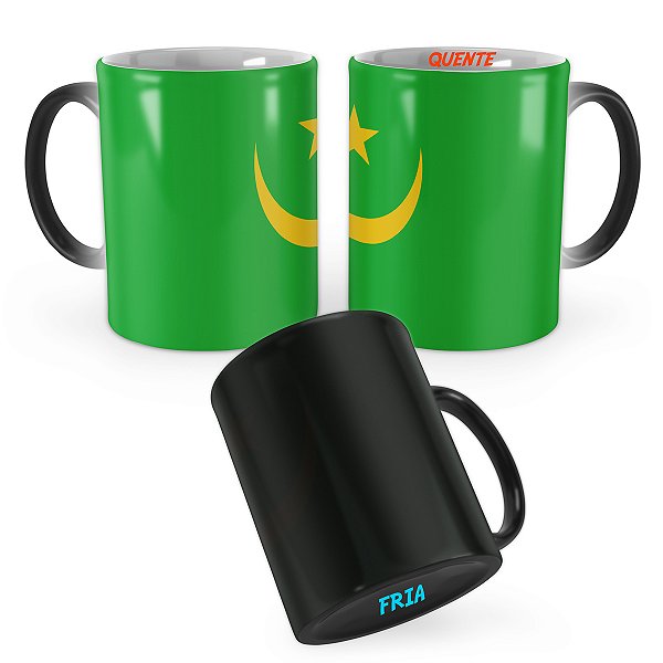 Caneca Mágica Bandeira Mauritânia País