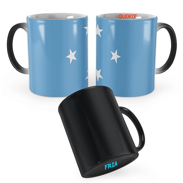 Caneca Mágica Bandeira Micronésia País