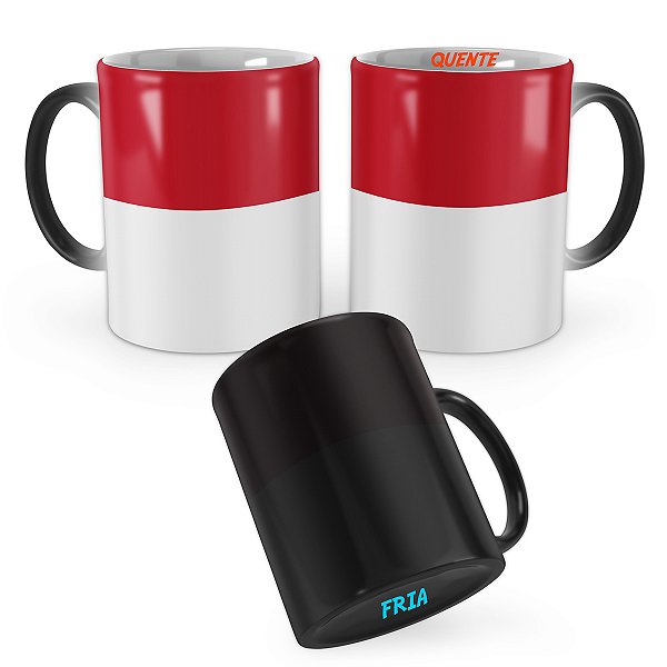 Caneca Mágica Bandeira Mônaco País
