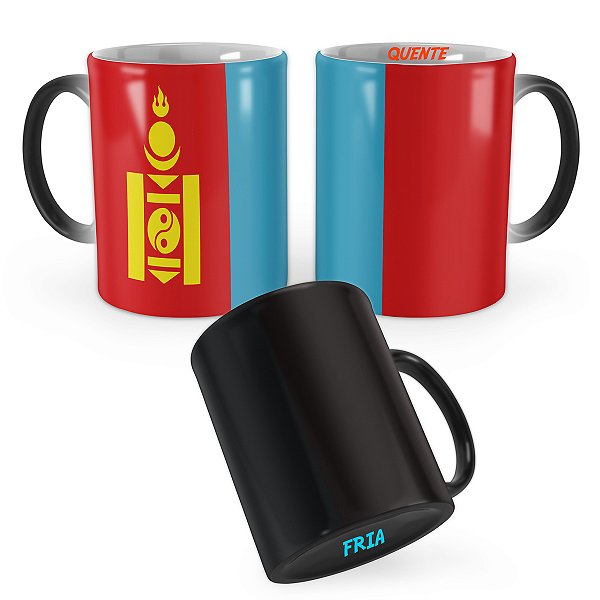 Caneca Mágica Bandeira Mongólia País