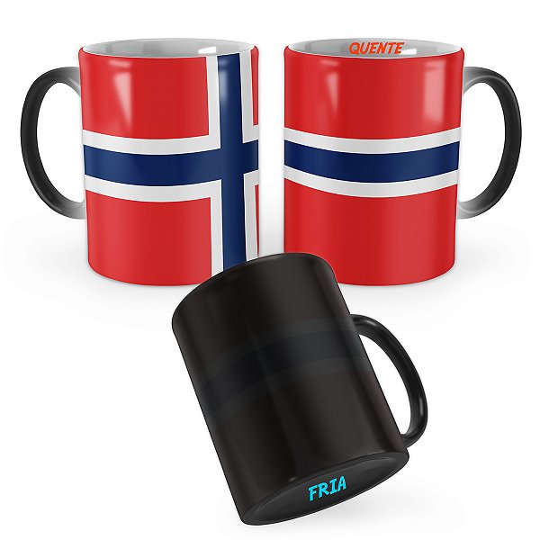 Caneca Mágica Bandeira Noruega País