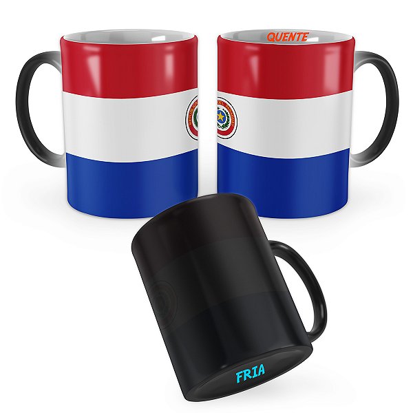 Caneca Mágica Bandeira Paraguai País