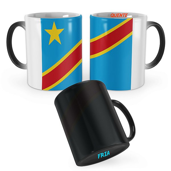 Caneca Mágica Bandeira República Democrática do Congo País