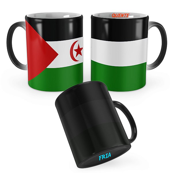 Caneca Mágica Bandeira Saara Ocidental País