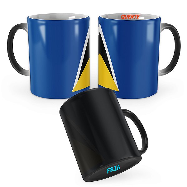 Caneca Mágica Bandeira Santa Lúcia País