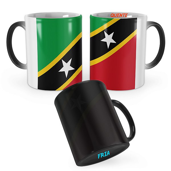 Caneca Mágica Bandeira São Cristóvão e Nevis País