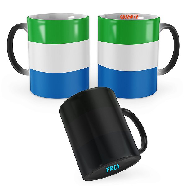 Caneca Mágica Bandeira Serra Leoa País
