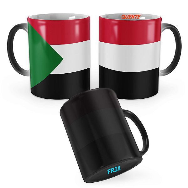 Caneca Mágica Bandeira Sudão País