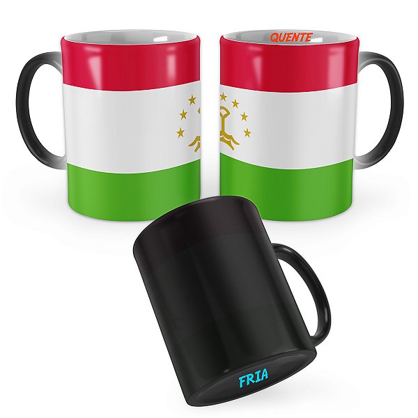 Caneca Mágica Bandeira Tadjiquistão País