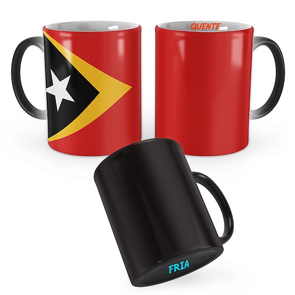 Caneca Mágica Bandeira Timor Leste País