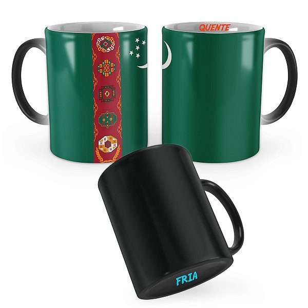 Caneca Mágica Bandeira Turcomenistão País