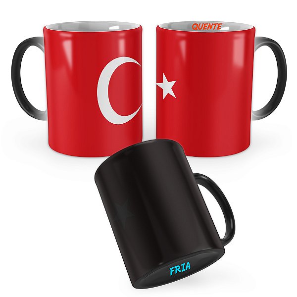Caneca Mágica Bandeira Turquia País